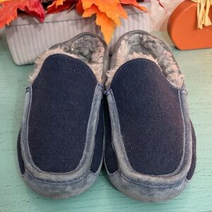 Mens UGG Navy Slippers SZ 10 box 61